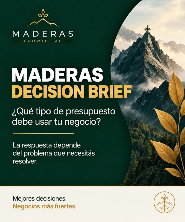 Portada: ¿Qué tipo de presupuesto debe usar tu negocio?